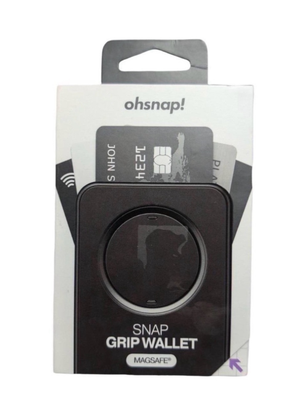 Snap Snap Grip Wallet MagSafe Compatible - Black
